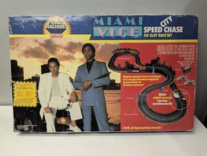 GALOOB MIAMI VICE SPEED CITY CHASE HO SLOT CAR RACE SET - Picture 1 of 22