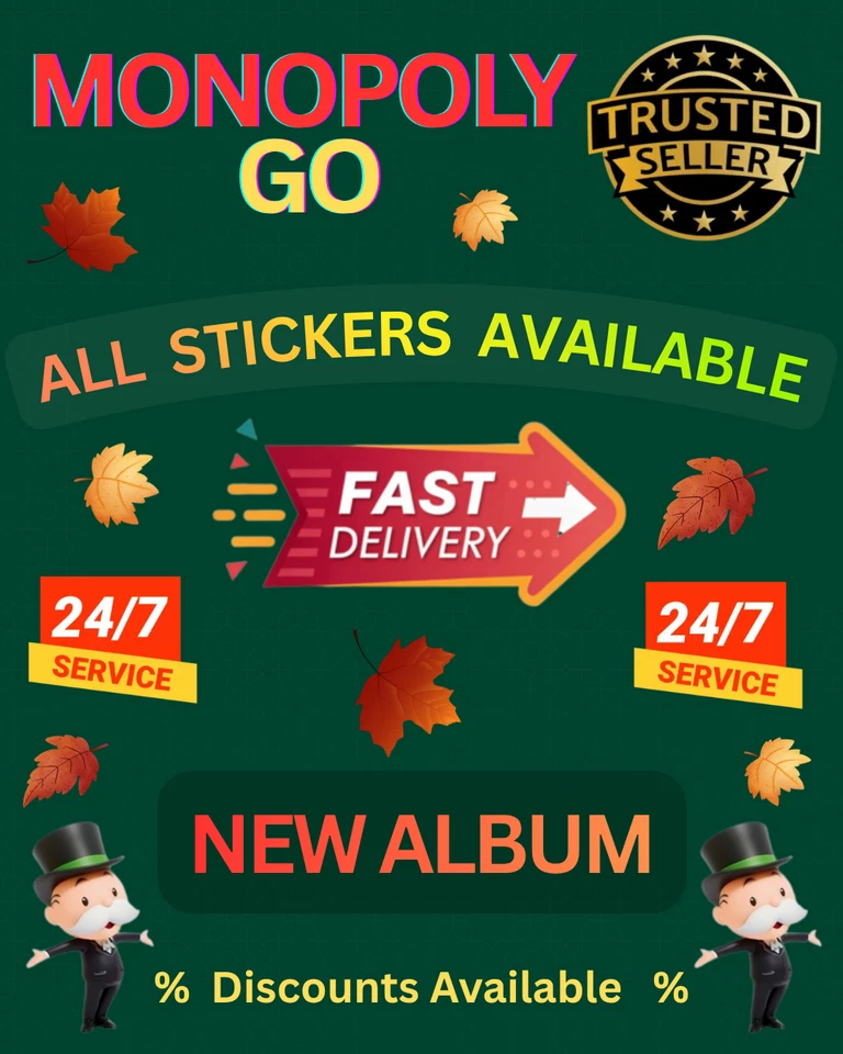 Monopoly Dice GO Stickers 1⭐- 5⭐ (All Stickers Available) CHEAPEST🔥FAST⚡24/7 - Image 1 of 1