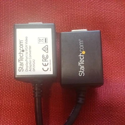 StarTech DP2VGA2 Display Port to VGA Video Adapter - Black - Image 1 of 4