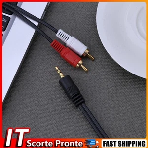 3.5mm 2RCA Audio Video Cable Universal AV Audio Video Output Cable for Audio DVD - Afbeelding 1 van 13