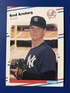 Fleer Baseball 1988 Brad Arnsberg New York Yankees #202 - Imagen 1 de 2