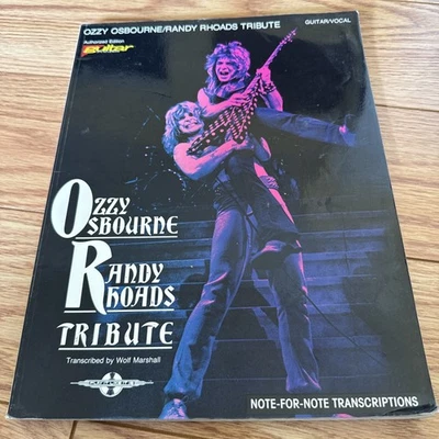 Libro de tablaturas de guitarra tributo Ozzy Osbourne Randy Rhoads Cherry Lane Foto 1 de 3