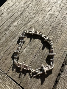 Pulsera Tundra Modernista Juhls Kautokeino Esterlina 925 Noruega De Colección Firmada 2647 - Imagen 1 de 8
