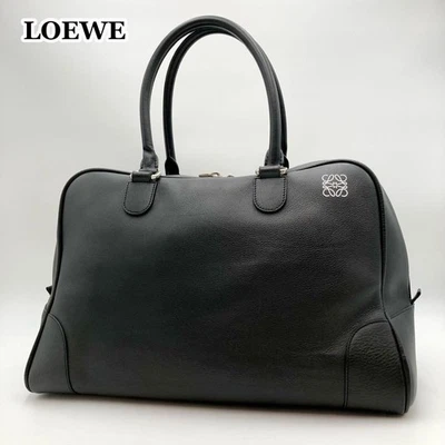 Bolso Loewe Amazona 45 Boston Cuero Negro Anagrama Gran Capacidad Unisex Lo último Foto 1 de 4