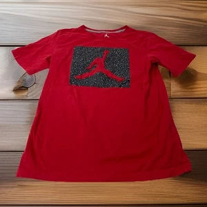 Nike Air Jordan Youth Boys XL Extra Large Red Black 3D Graphic Print T Shirt - Picture 1 of 11