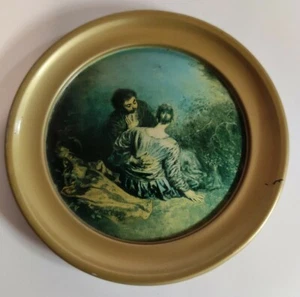 Miniature Ancienne Cadre De 11,5 Cm Ets Delcroix Auby Vintage déco Collection - Picture 1 of 2