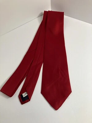 NUEVO SIN ETIQUETAS - Designs By Anthony - Corbata de poliéster roja lisa - 55" X 3" 317 Foto 1 de 4