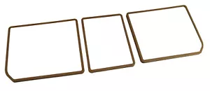 Corvette C3 Rear Compartment Unit Door Frames Med Saddle 3 Piece 1973-1975 - Picture 1 of 3