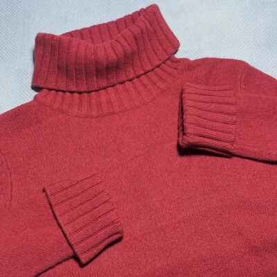 Suéter Lauren Ralph Lauren Lana Merino Conejo Cachemira Rojo Cuello Alto Talla Pequeña Foto 1 de 4