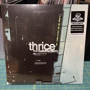 Thrice Illusion of Safety LP  Newbury Comics Clear - Blue & Black Splatter Vinyl - Picture 1 of 4