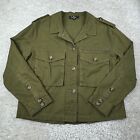 Lulus Ready For Action Olive Green Cropped Utility Jacket Womens Medium