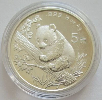 China 5 Yuan 1995 Panda 1/2 Oz Silver - Image 1 of 2