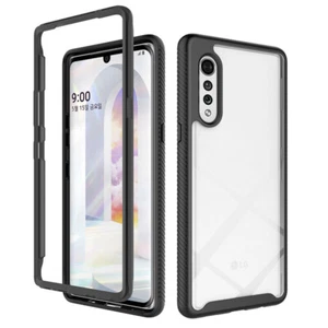 For LG Velvet 5G Full Body Hybrid Armor Rugged Shockproof Protection Case Cover - Picture 1 of 15