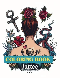 100 Tattoos Coloring Book - Picture 1 of 2