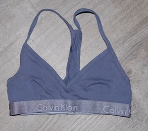 Calvin Klein Blue Girls Racerback sports bra size Small Bralette - Picture 1 of 2
