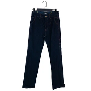 Collectif London Dark Wash Carpenter Jeans - Size XS 28 - Picture 1 of 11