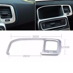 Stainless Steel Navigation Frame Cover Trim Interior Decor For Volvo For S60