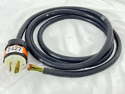 Levitor Nema L6-20 To Raw End 8FT Power Cable #2427 (One) - Image 1 of 4
