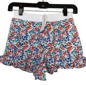 Janie And Jack Shorts Girls Size 10 Purple Pink Floral Ruffle - Picture 1 of 7