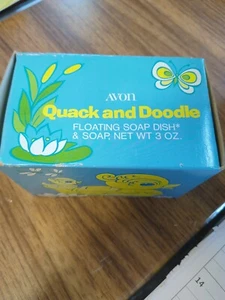 Vintage Avon Quack And Doodle Floating Soap Dish And Soap in original box NOS - Picture 1 of 13