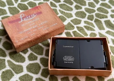 Leica *  Leitz Sunshade for Summitar 50mm Lens, Cat. No. 66716 w/Original Box - Image 1 of 4