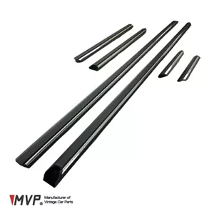 MVP BMW E30 Coupe Early Lower Body Moulding Set With Chrome Insert + Hardware - Picture 1 of 7