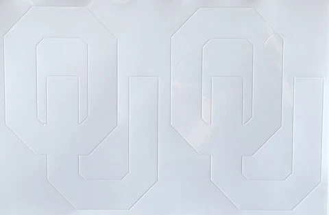 Oklahoma Sooners Full Size Football Helmet Decals - 20 Mil Thick Cover