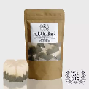 Miscela di Tisane in Sacchetti Filtro | Timo, Salvia, Sambuco ed Eucalipto 60 Bustine - Foto 1 di 1