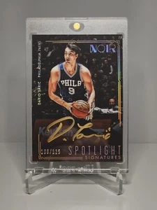 Panini Noir Spotlight Signatures Rookie Auto 2016-17 Dario Saric 108/125 - Imagen 1 de 2