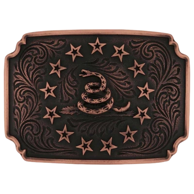 Montana Silversmiths The Founders Attitude Rose Gold Buckle A1009 - Image 1 of 4