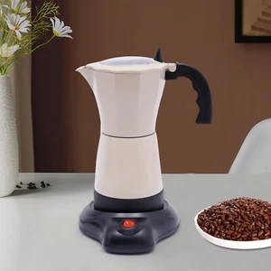Caffettiera Espresso 300ML 6Tazze Alluminio Moka Elettrica Pentola Macchina Caffè 480W - Foto 1 di 18