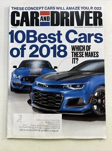 Car & Driver Magazine VTG 2018 Chevy Camaro Volt Mustang Shelby Mercedes E400 - Picture 1 of 24