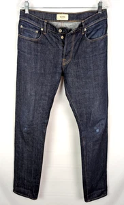 BALDWIN The Henley Classic Slim Selvedge Raw Denim Jeans Sz 32 x 34 USA Made - Picture 1 of 9