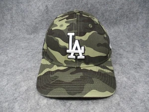 Los Angeles Dodgers Hat Cap Fitted Mens Medium Camo Green MLB Baseball New Era - Picture 1 of 13