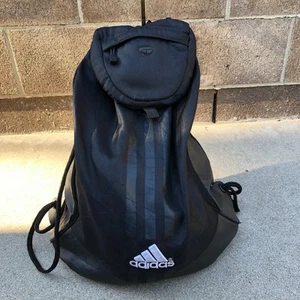ADIDAS Sack Backpack Black Lightweight Bag - Picture 1 of 11
