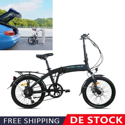 Elektro Faltrad Für Kinder 6 km/h 20 Zoll Schiebehilfe 250w 25km/h Sicherheit - Bild 1 von 4