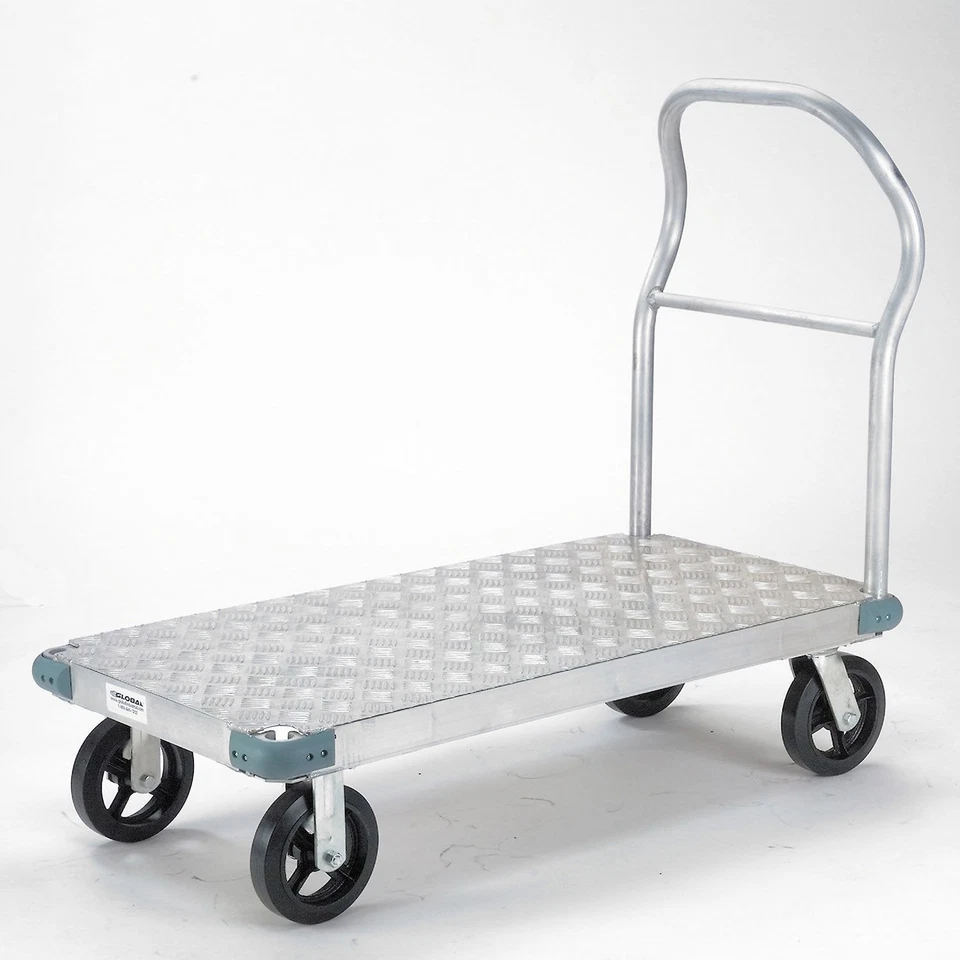 Platform Truck - Aluminum Diamond Deck 60 x 30 2400 Lb. Capacity 8" Rubber - Image 1 of 1