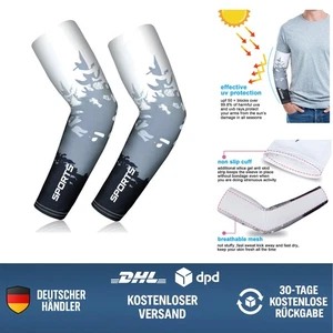 Arm Sleeves UV-Schutz Kompressionsarmlinge atmungsaktiv Sport Muskelschutz - Bild 1 von 10