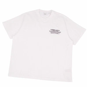 Burberry T-Shirt Cut And Sew Kurzarm Logo Oberteil Herren XL Weiß - Bild 1 von 5