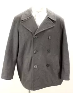 Tommy Hilfiger Chaquetón Doble Pecho Para Hombre 2XL Gris Mezcla Lana Clásico Preppy - Imagen 1 de 13