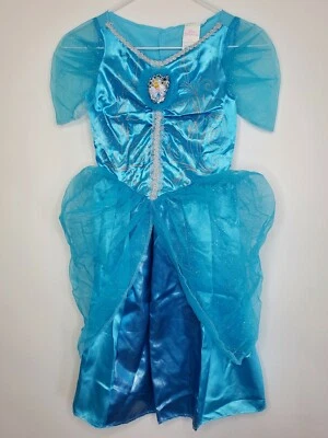 Disney Cinderella Costume Girls Medium 7 8 Blue Princess Gown Dress Up Halloween - Image 1 of 4