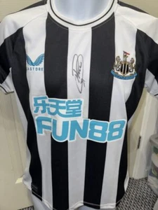 Signed Bruno Guimaraes Newcastle Autograph Home Shirt Brazil Carabao Winner - Picture 1 of 3