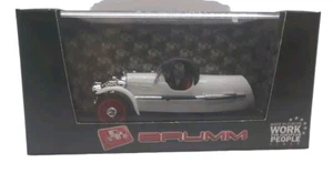 BRUMM 1/43 R293-01 MORGAN MX-4 SUPER SPORT CHIUSA 1935 WHITE BOXED DIECAST MODEL - Picture 1 of 3