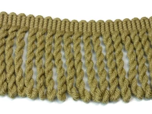 Conso Trim King Cotton Collection C07 DARK SAND Decorative 3" Bullion Fringe BTY - Picture 1 of 2