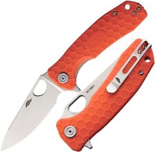 Honey Badger Knives Medium Folding 3.2" 8Cr13MoV Steel Blade Orange FRN Handle