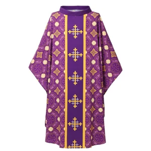 Men Cross Robe Christian Ethnic Religion Robes Gilded Medieval  Monk Clothing - Picture 1 of 18