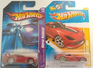 Hot Wheels DODGE VIPER GTS-R Mopar Madness and 2013 Viper SRT 2012 New Models - Picture 1 of 7