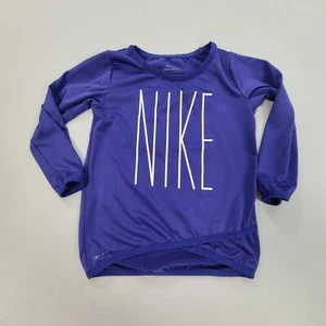 Nike Shirt Toddler Girls Size 18T Purple Athletic Lightweight Youth Toddlers - Picture 1 of 6