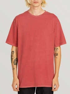 Volcom Herren Custom Basic Solid Kurzarm Hemd - Burgund - Large A4311907 - Bild 1 von 3