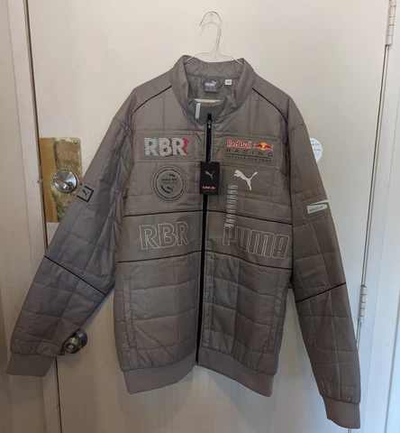 Red Bull Formula One Evo Zip Puma Speedcat Tan Elephant Skin Jacket NWT  XXL Cover